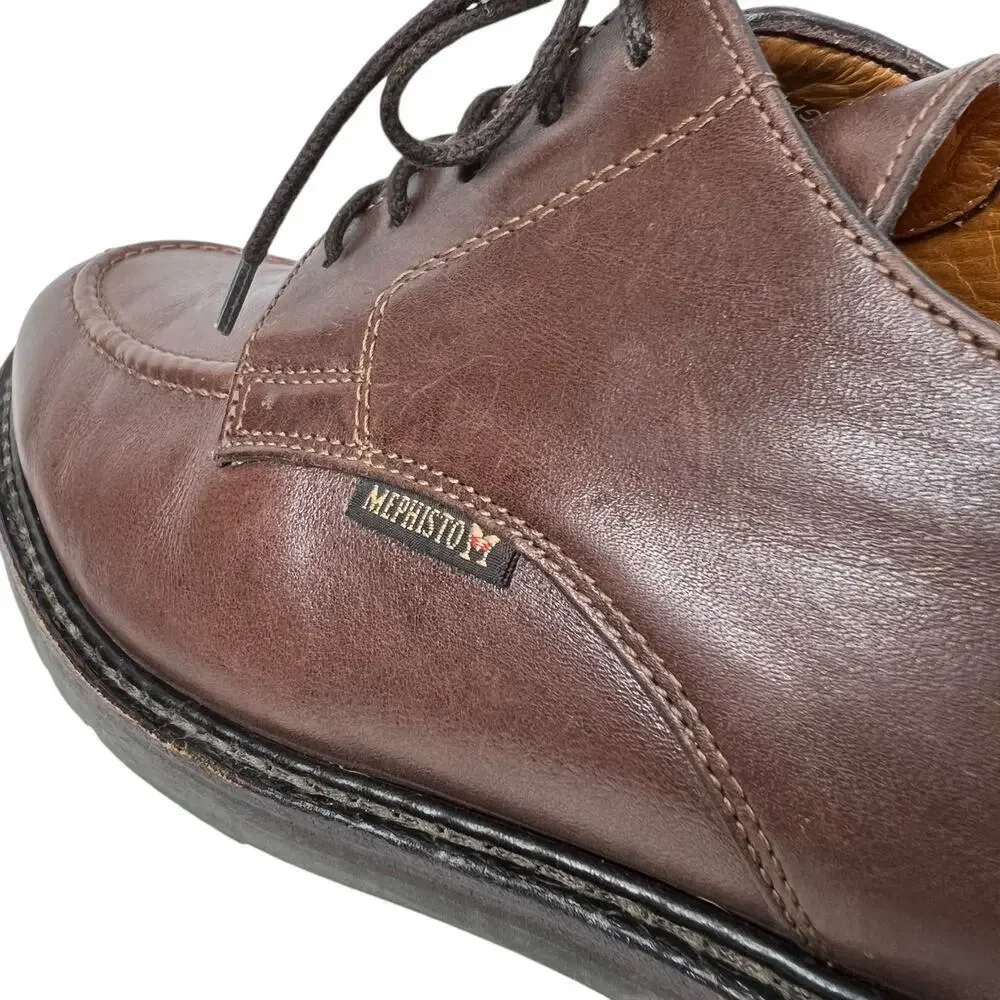 MEPHISTO Phoebus In Dark Brown Smooth Leather Men's Size 10.5